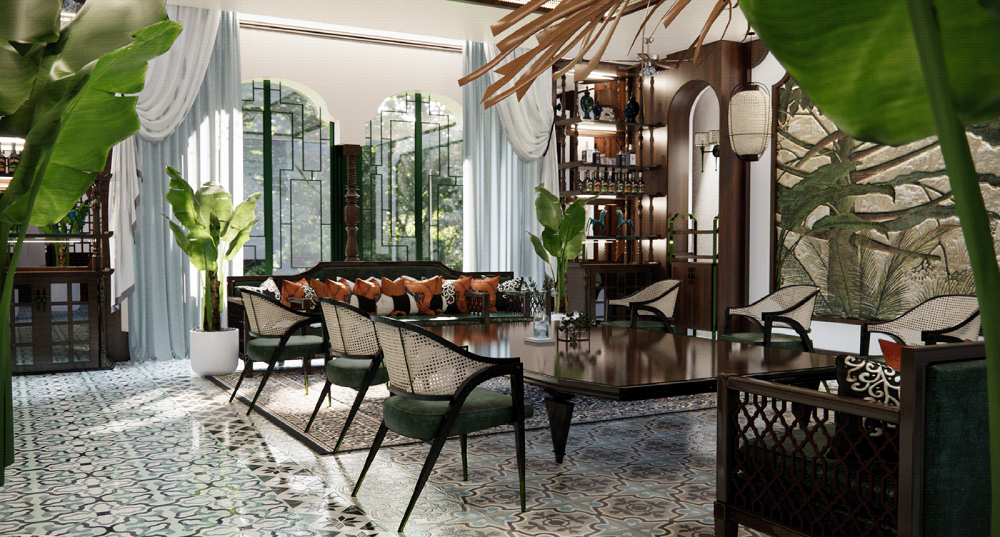 Các mẫu thiết kế nội thất phong cách Indochine độc đáo
