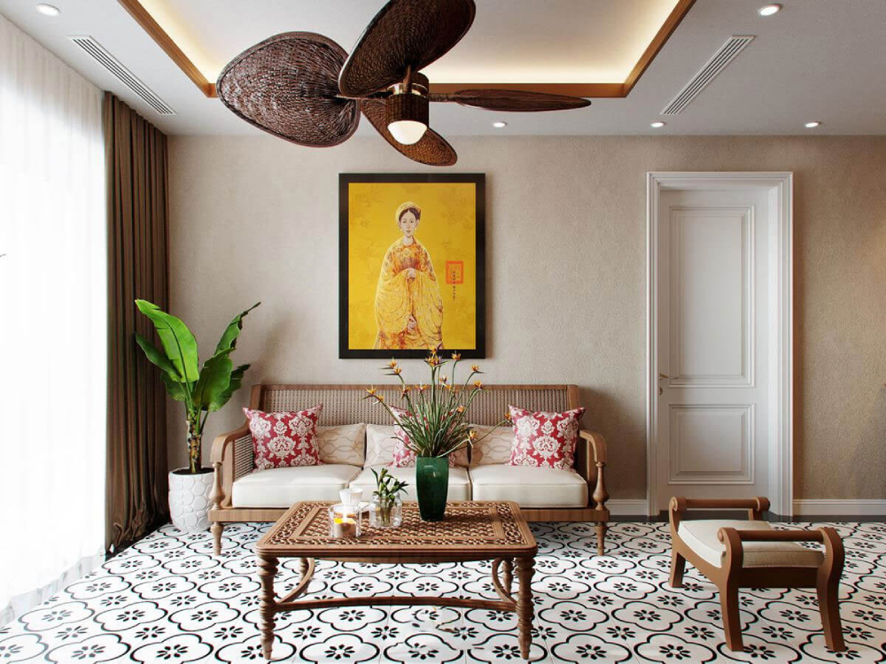 Các mẫu thiết kế nội thất phong cách Indochine độc đáo