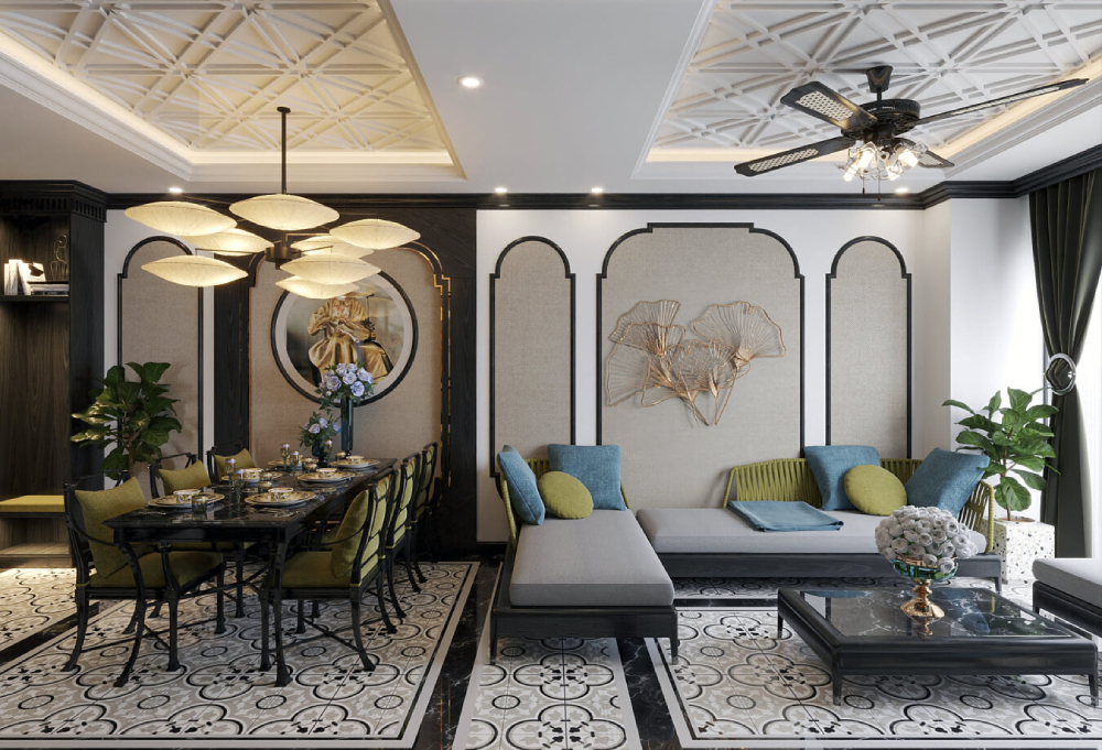 Các mẫu thiết kế nội thất phong cách Indochine độc đáo