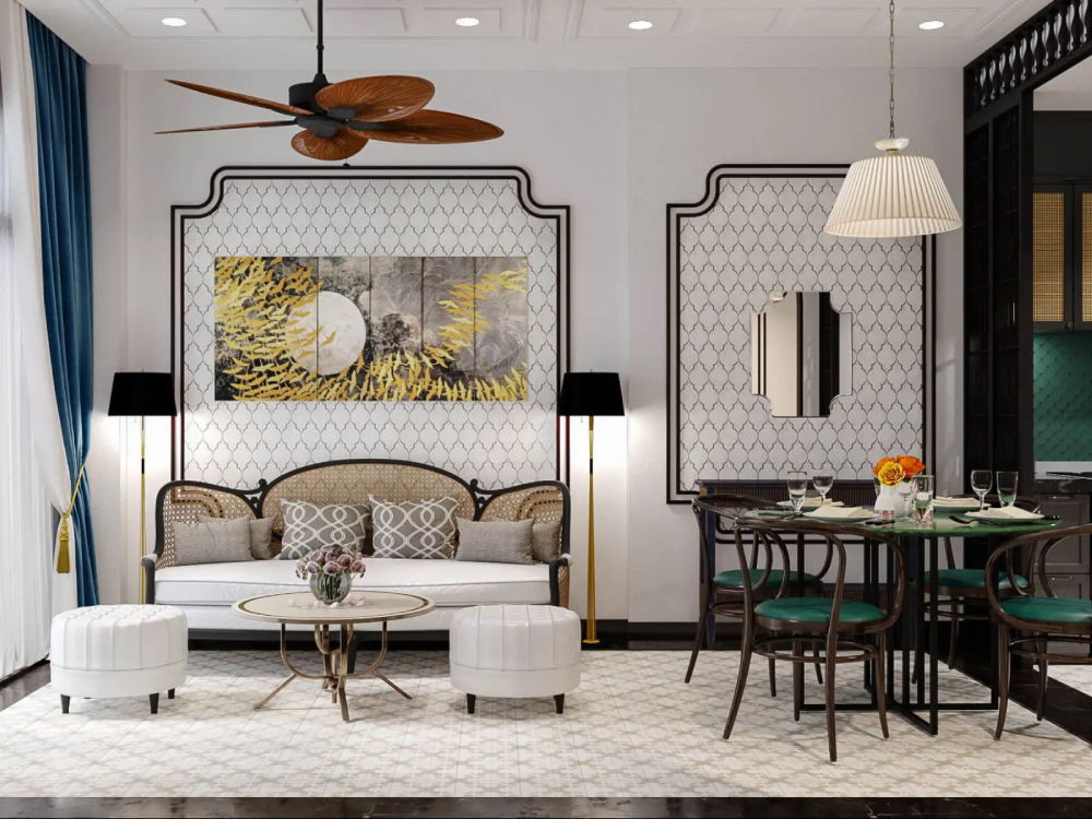 Đặc trưng của phong cách thiết kế nội thất Indochine