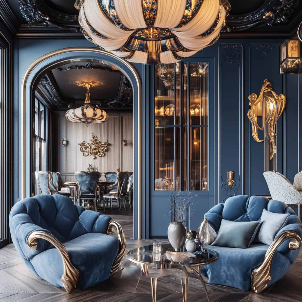 Thảm trải sàn là một trong những chi tiết nổi bật của phong cách Art DecoMẹo thiết kế phong cách Art Deco sáng tạo, độc đáo