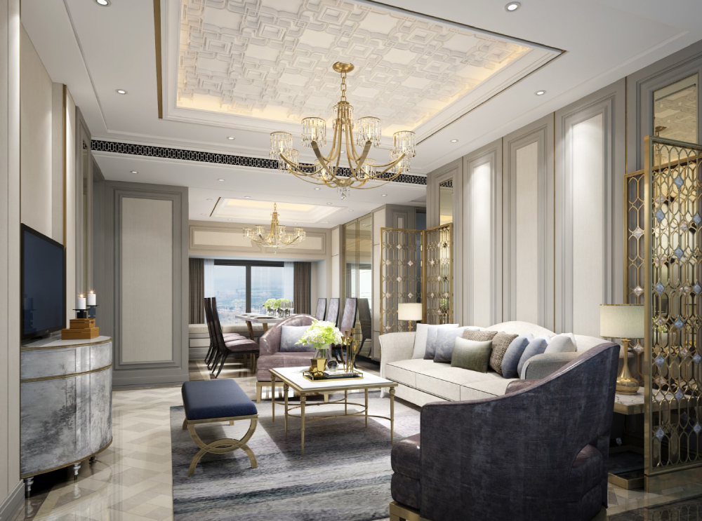Các mẫu thiết kế phòng khách phong cách Art Deco