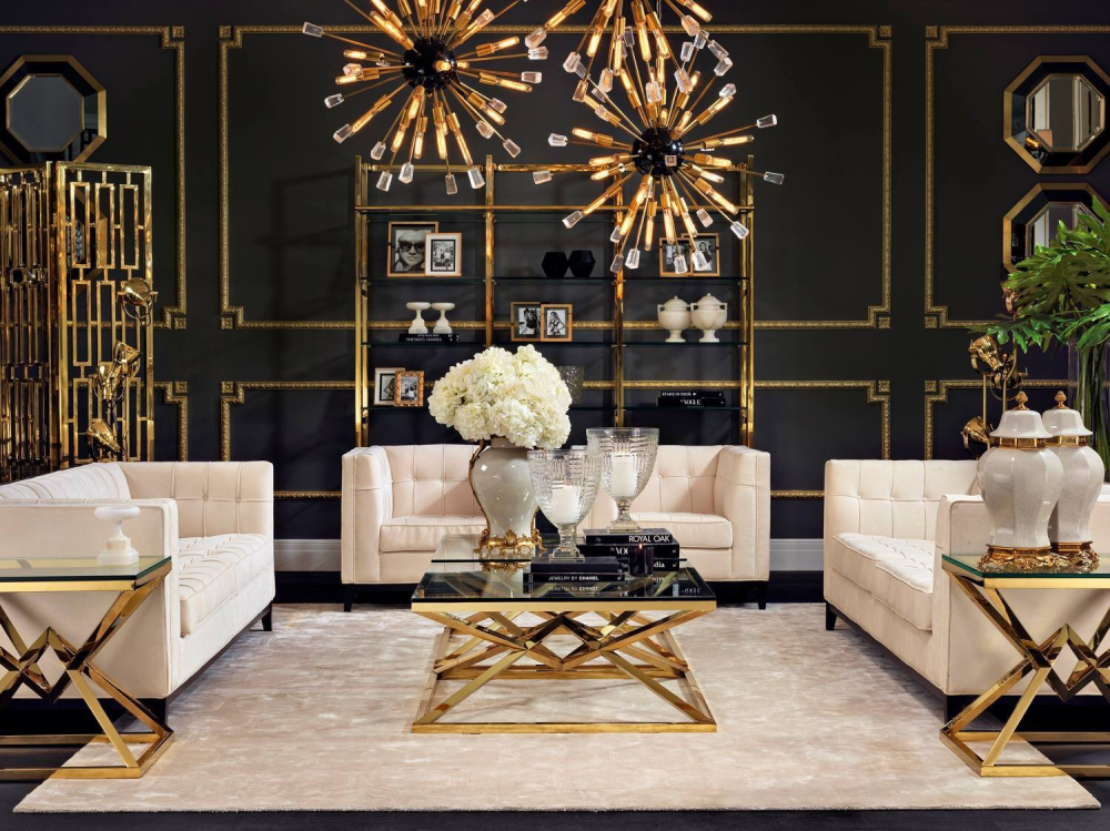 Các mẫu thiết kế phòng khách phong cách Art Deco