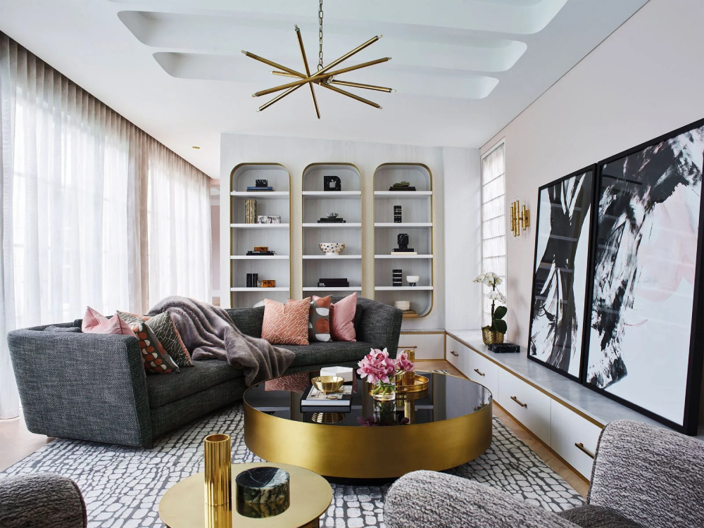 Các mẫu thiết kế phòng khách phong cách Art Deco
