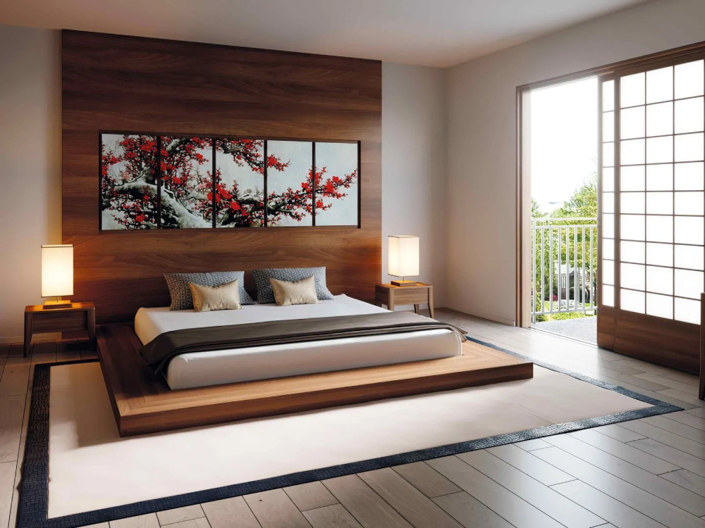 Phòng ngủ phong cách thiết kế nội thất Nhật Bản