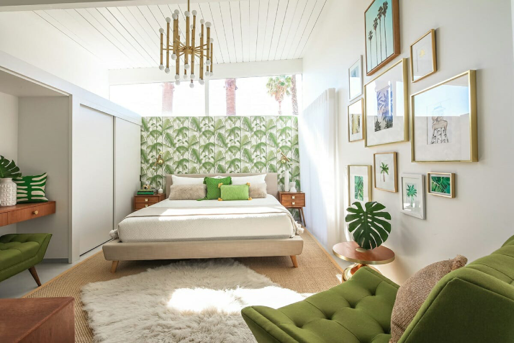 Phòng ngủ phong cách thiết kế nội thất Retro ở từng không gian
