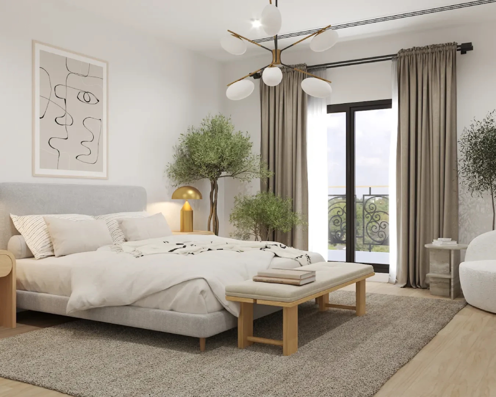 Phòng ngủ phong cách thiết kế nội thất Tối Giản