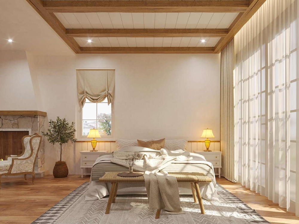Mẫu phòng ngủ phong cách thiết kế nội thất Vintage