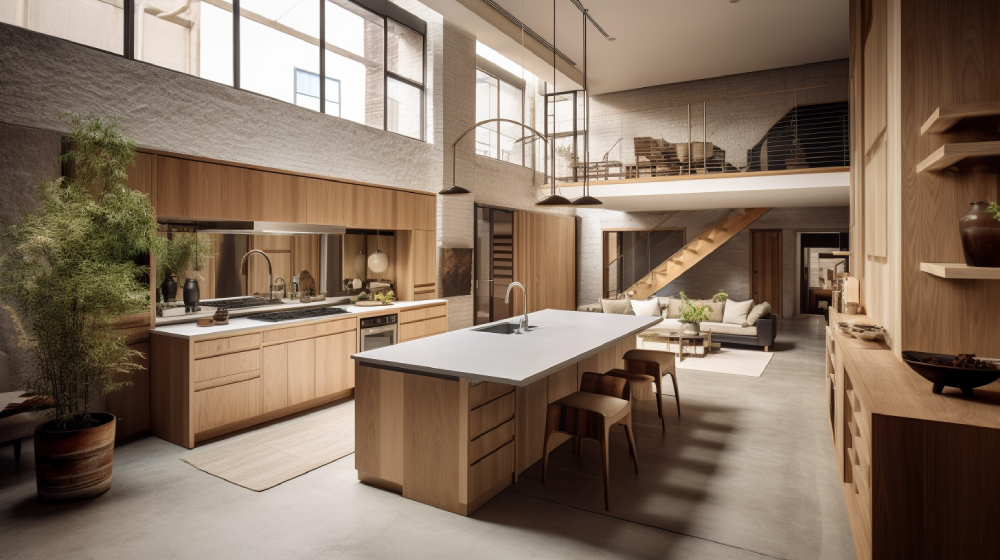 Các mẫu thiết kế nội thất phong cách Wabi Sabi cho phòng bếp