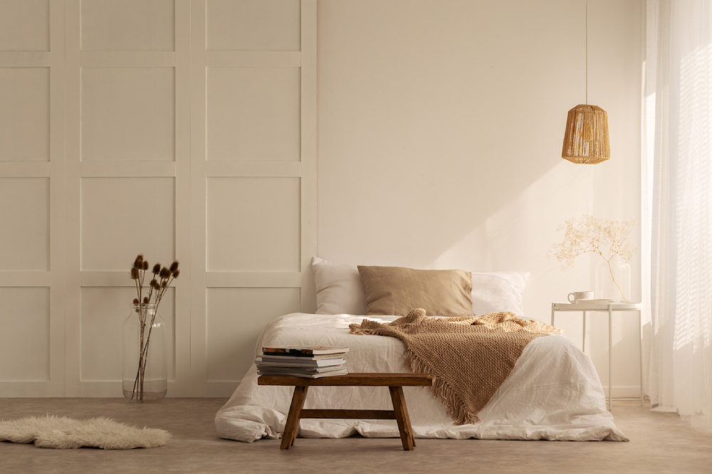 Các mẫu thiết kế nội thất phong cách Wabi Sabi cho phòng ngủ
