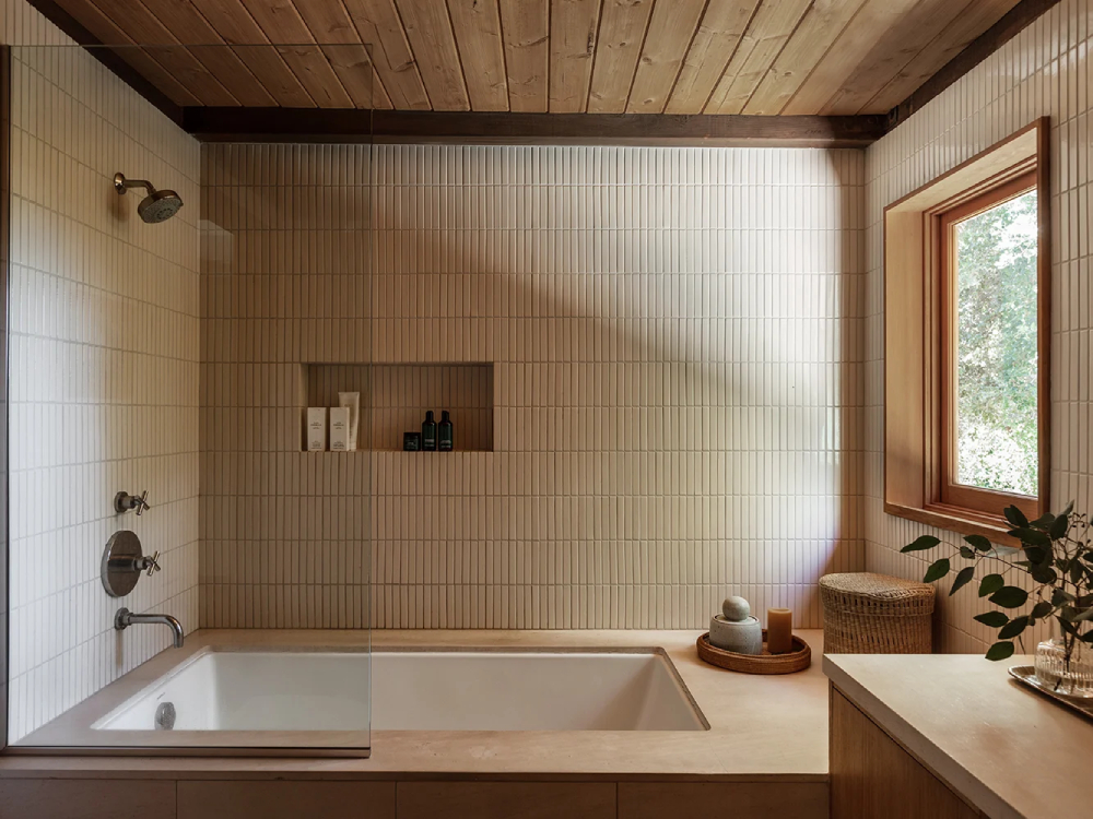 Các mẫu thiết kế nội thất phong cách Wabi Sabi cho phòng tắm