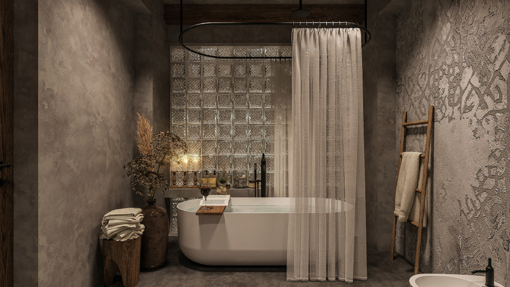 Các mẫu thiết kế nội thất phong cách Wabi Sabi cho phòng tắm