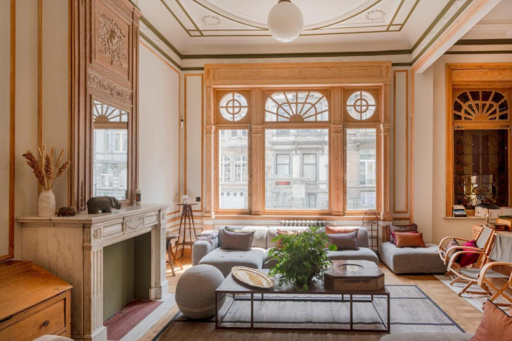 Phòng khách phong cách thiết kế nội thất Art Nouveau