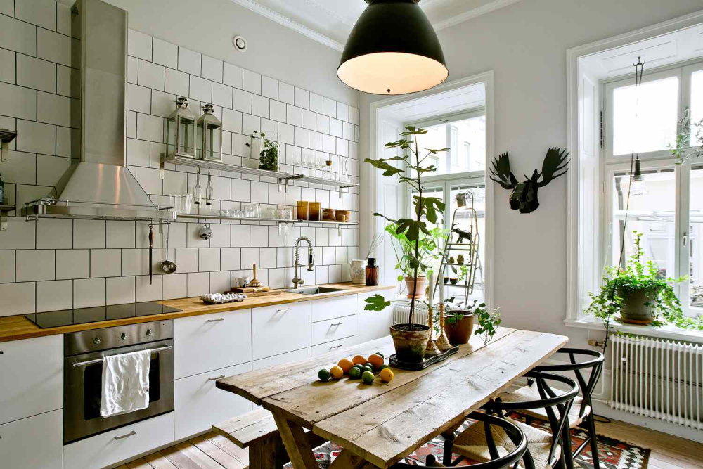Phòng bếp thiết kế nội thất phong cách Bohemian