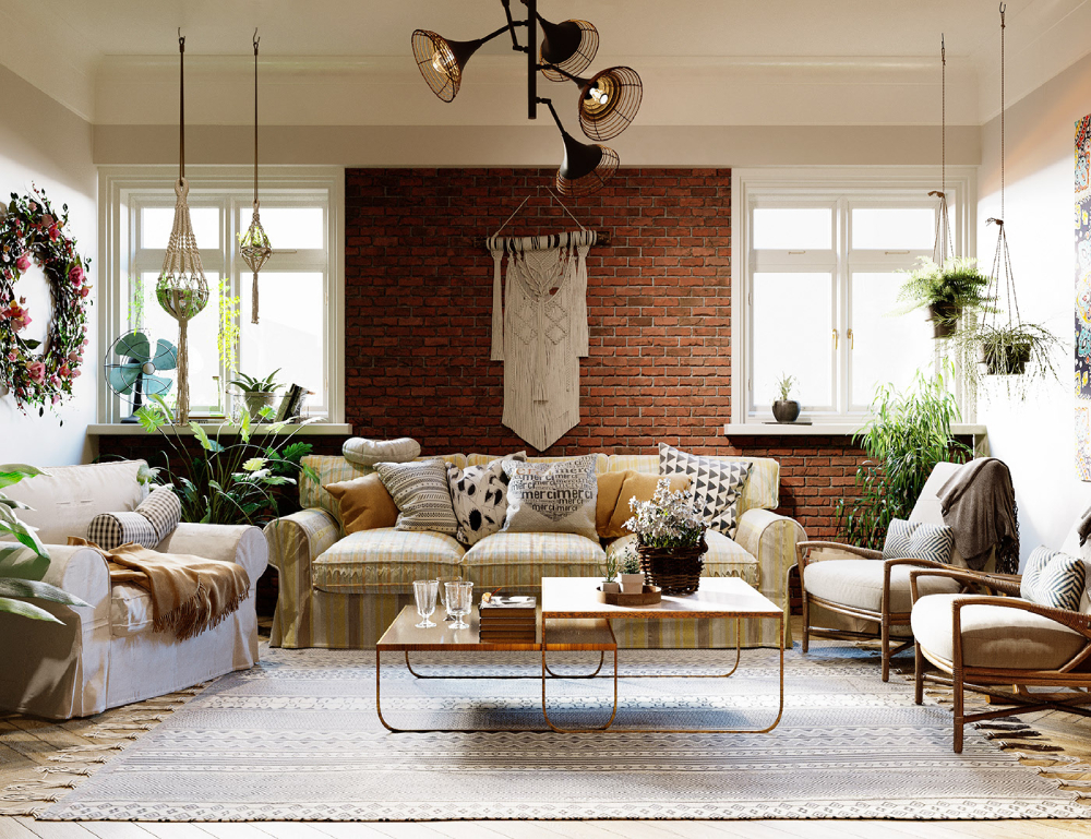Đặc trưng của phong cách thiết kế nội thất Bohemian