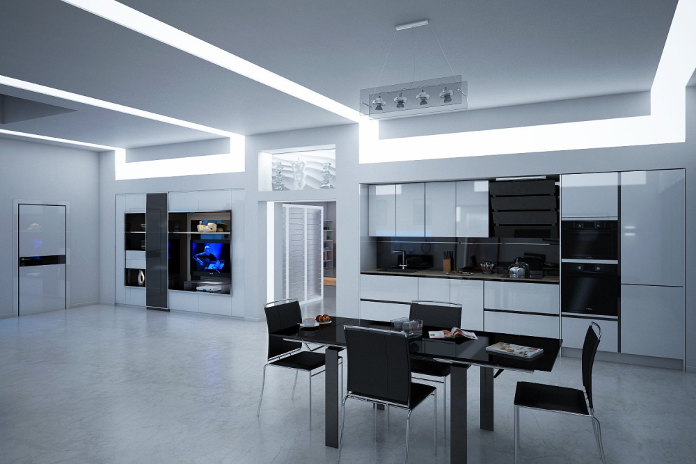 Phòng bếp phong cách thiết kế nội thất Hitech