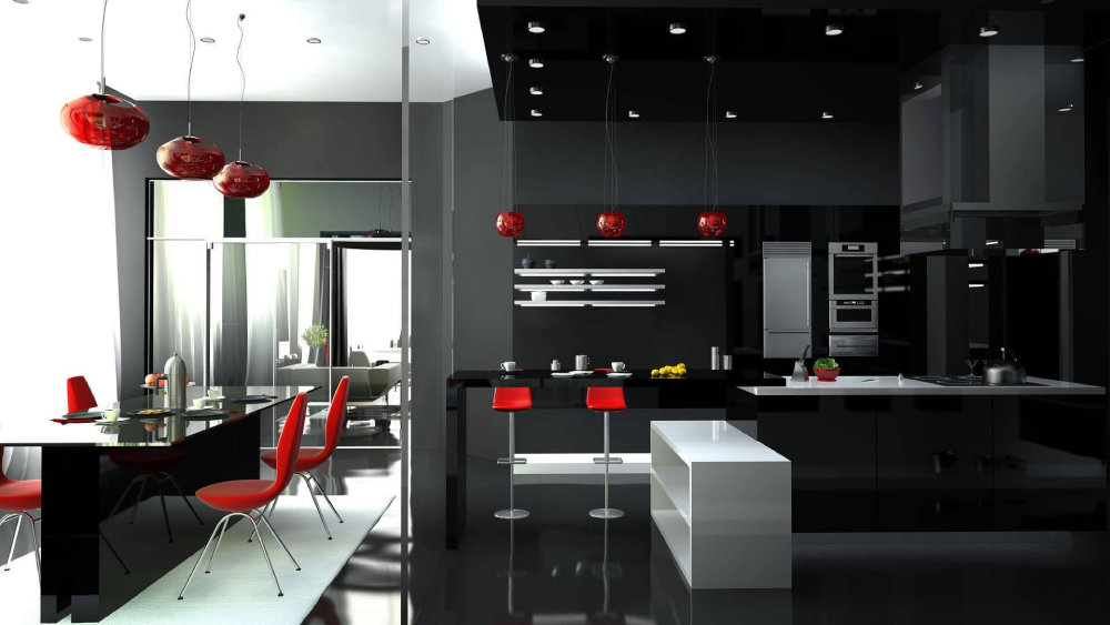 Phòng bếp phong cách thiết kế nội thất Hitech