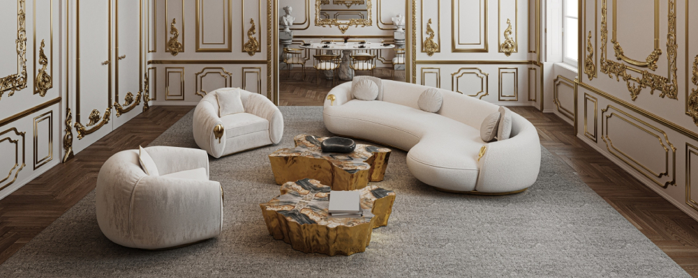 Phòng khách phong cách thiết kế nội thất Luxury Soul Concept