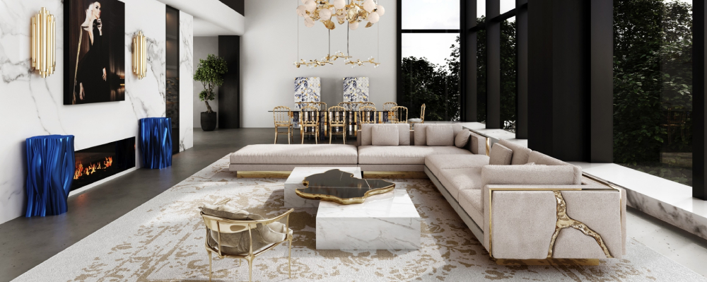 Phòng khách phong cách thiết kế nội thất Luxury Soul Concept