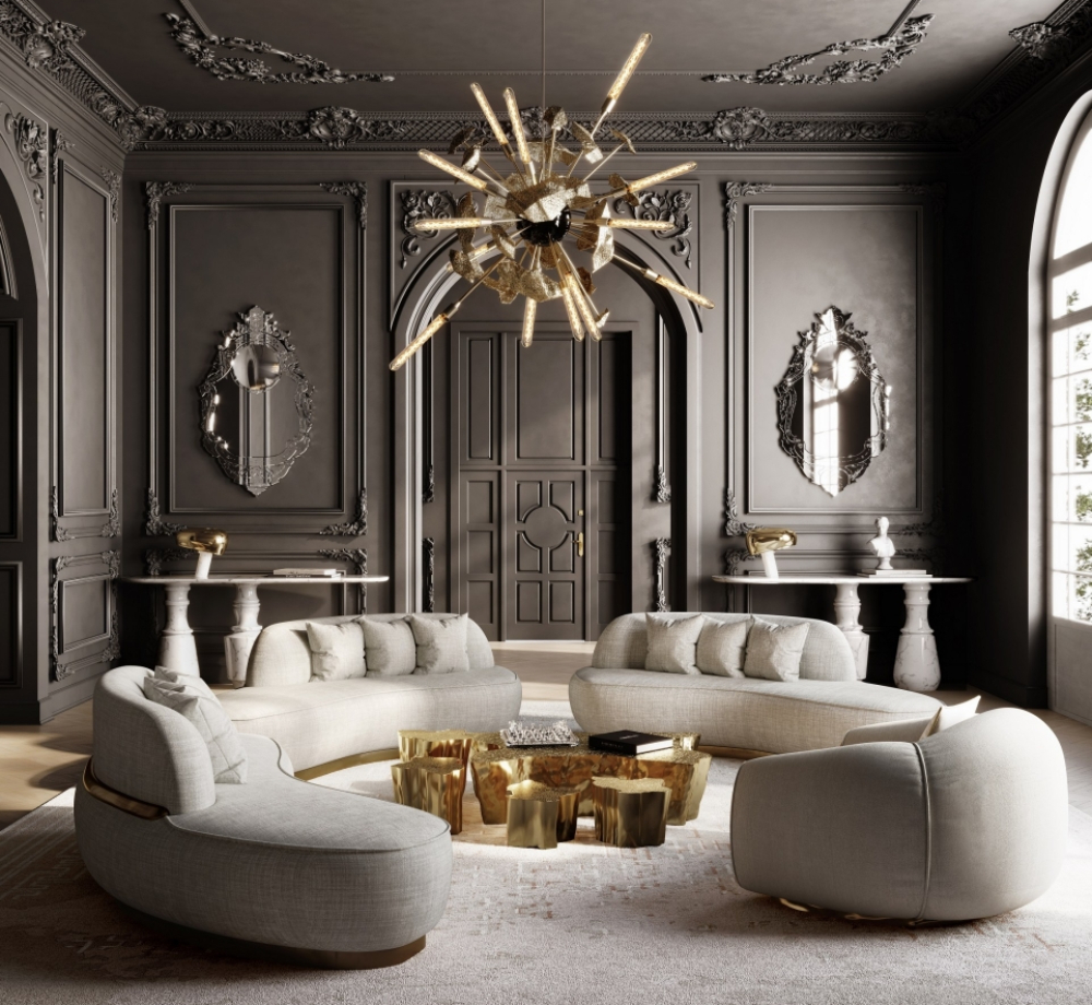 Phòng khách phong cách thiết kế nội thất Luxury Soul Concept