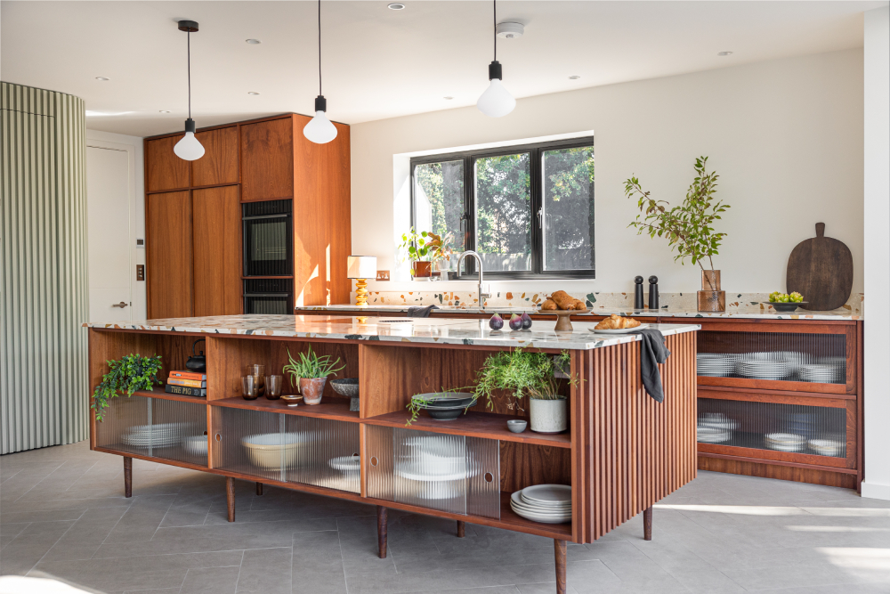 Phòng bếp phong cách thiết kế nội thất Mid-Century