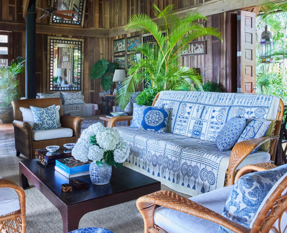 Phòng khách phong cách thiết kế nội thất Tropical