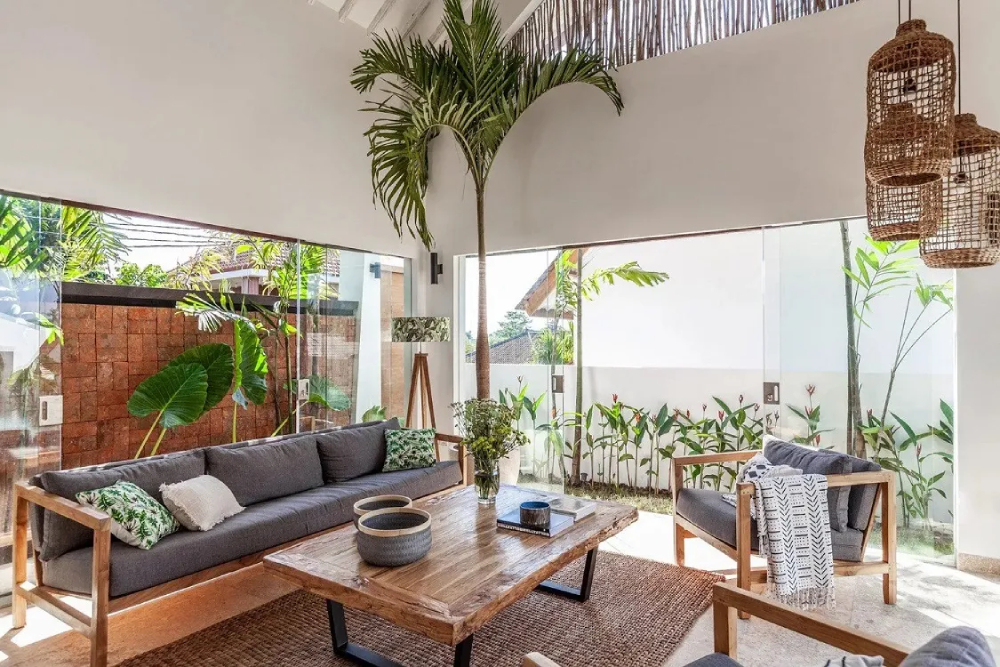 Phòng khách phong cách thiết kế nội thất Tropical