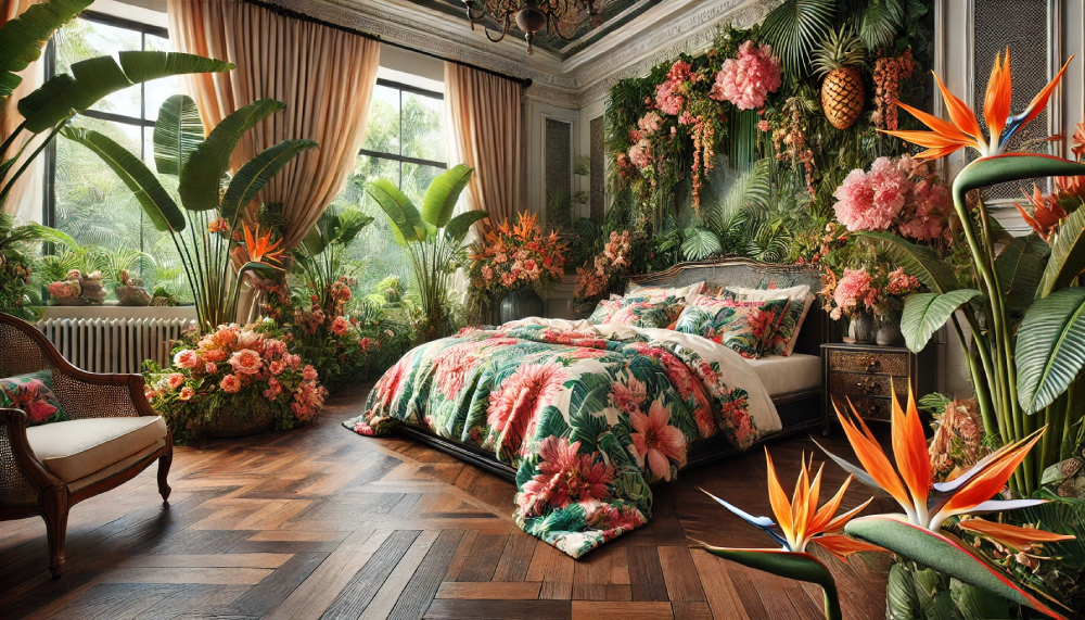 Phòng ngủ phong cách thiết kế nội thất Tropical