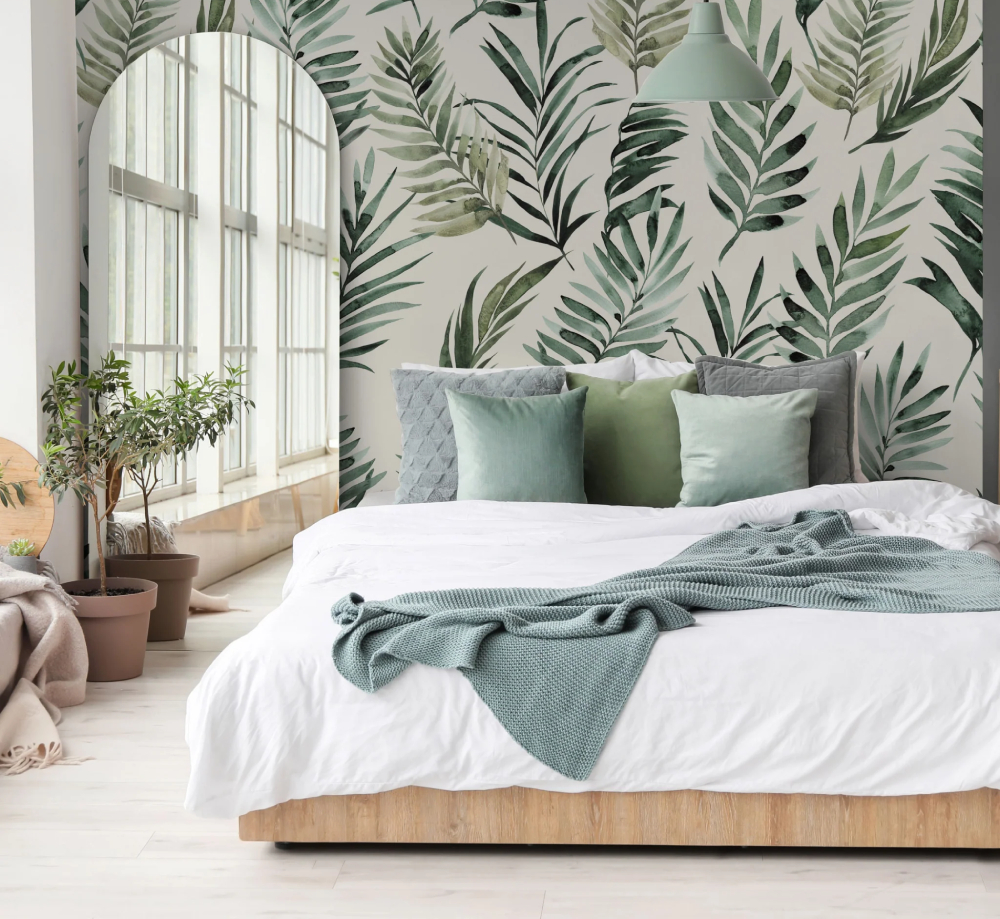 Phòng ngủ phong cách thiết kế nội thất Tropical