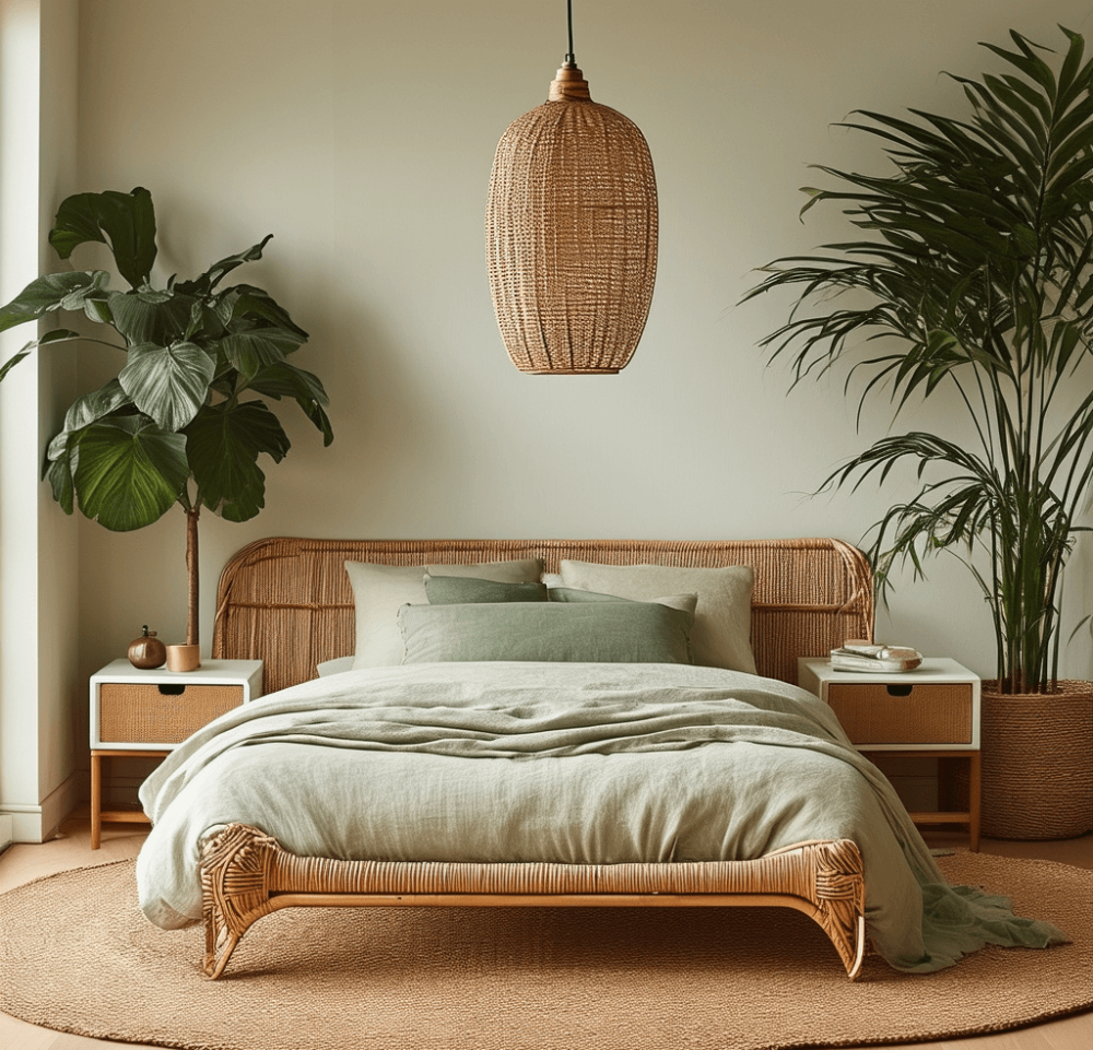 Phòng ngủ phong cách thiết kế nội thất Tropical