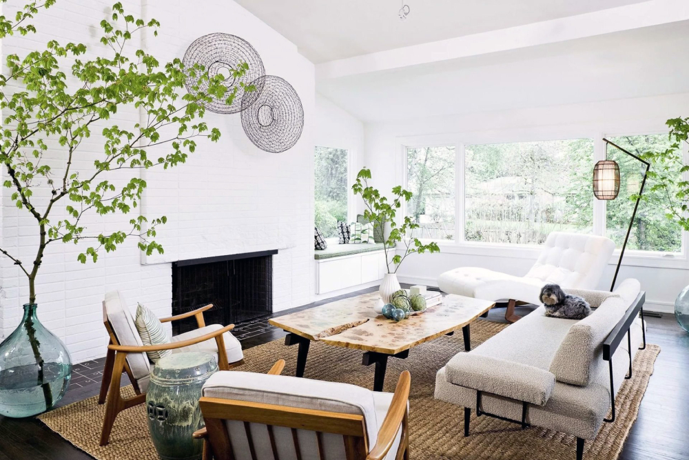 Phòng khách phong cách thiết kế nội thất Eco