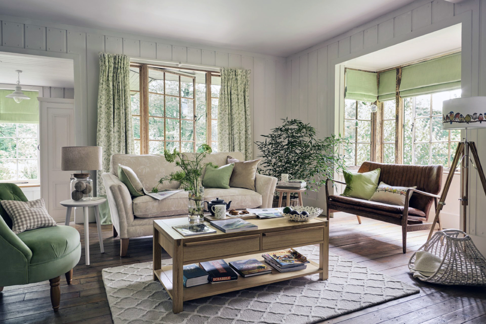 Phòng khách phong cách thiết kế nội thất Eco