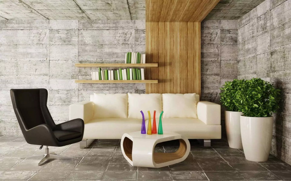 Phòng khách phong cách thiết kế nội thất Eco