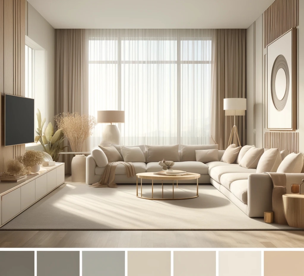 Các bảng phối màu nội thất được ưa chuộng