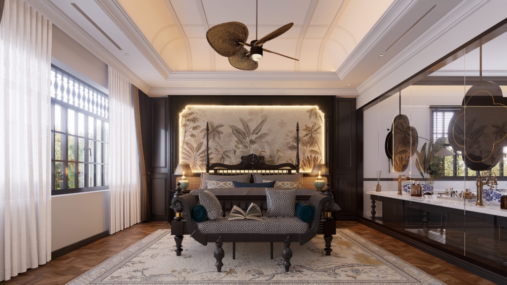 Phòng ngủ phong cách thiết kế nội thất Việt Nam