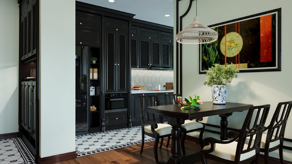 Phòng bếp phong cách thiết kế nội thất Việt Nam