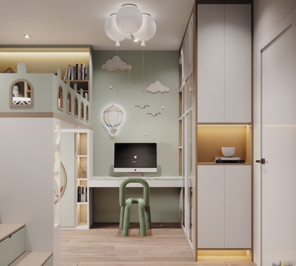 Thiết kế chung cư 4 phòng ngủ 90 - 100m²