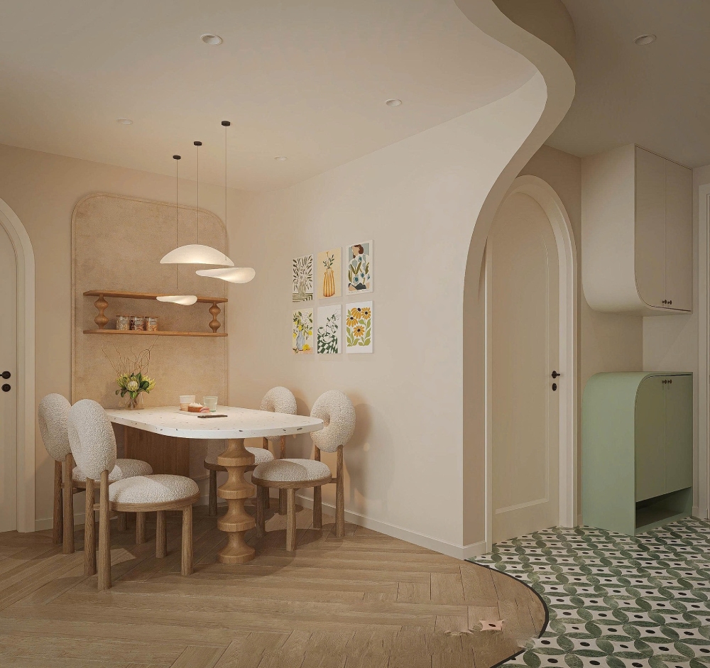 Thiết kế chung cư 4 phòng ngủ 110 - 120m²