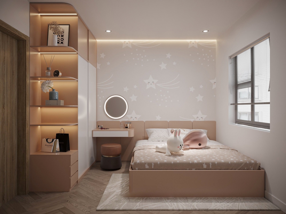 Thiết kế chung cư 4 phòng ngủ 130 - 140m²