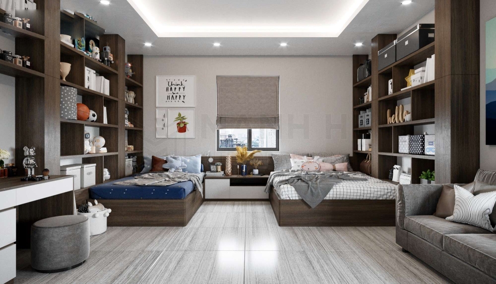 Các mẫu thiết kế chung cư 4 phòng ngủ theo nhu cầu