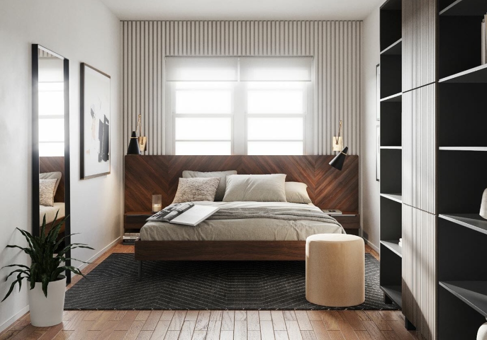 Thiết kế nội thất chung cư 62m2 cho phòng ngủ