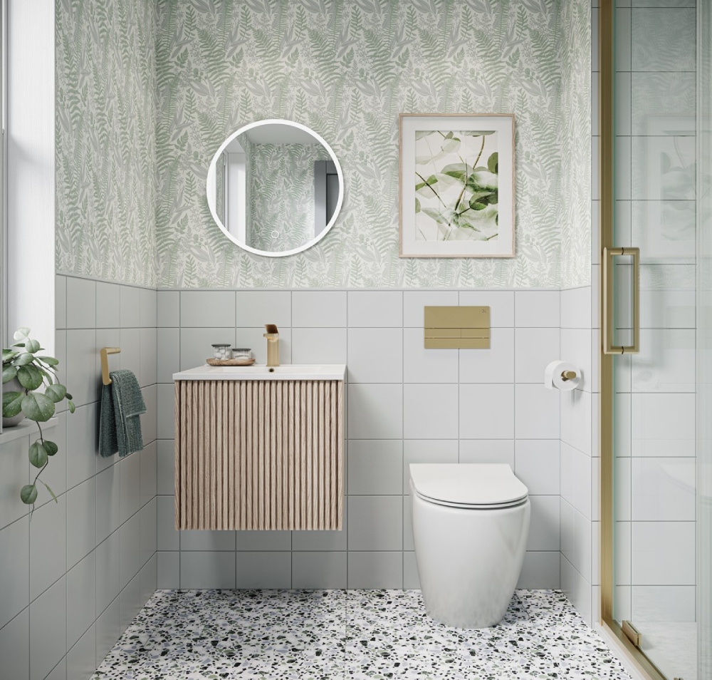 Thiết kế nội thất chung cư 62m2 cho phòng tắm