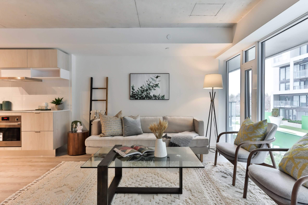 Thiết kế nội thất chung cư 62m2 cho phòng khách