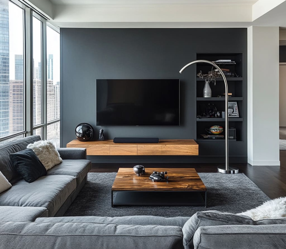 Thiết kế nội thất chung cư 62m2 cho phòng khách