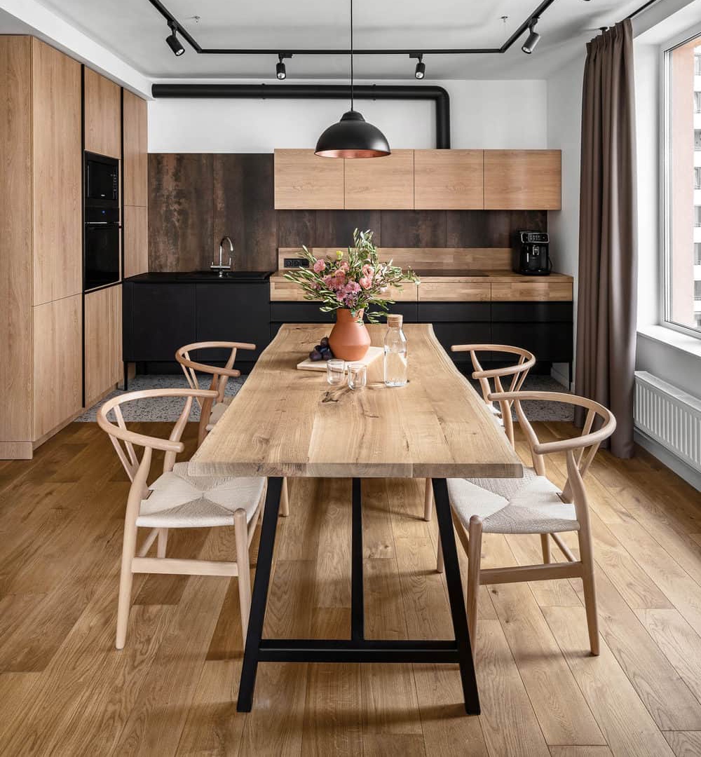 Thiết kế nội thất căn hộ 70m² cho phòng bếp