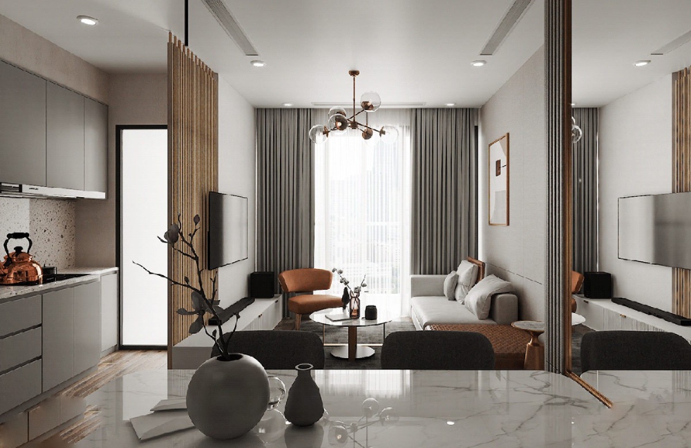 Các phong cách thiết kế nội thất căn hộ 70m2 phù hợp