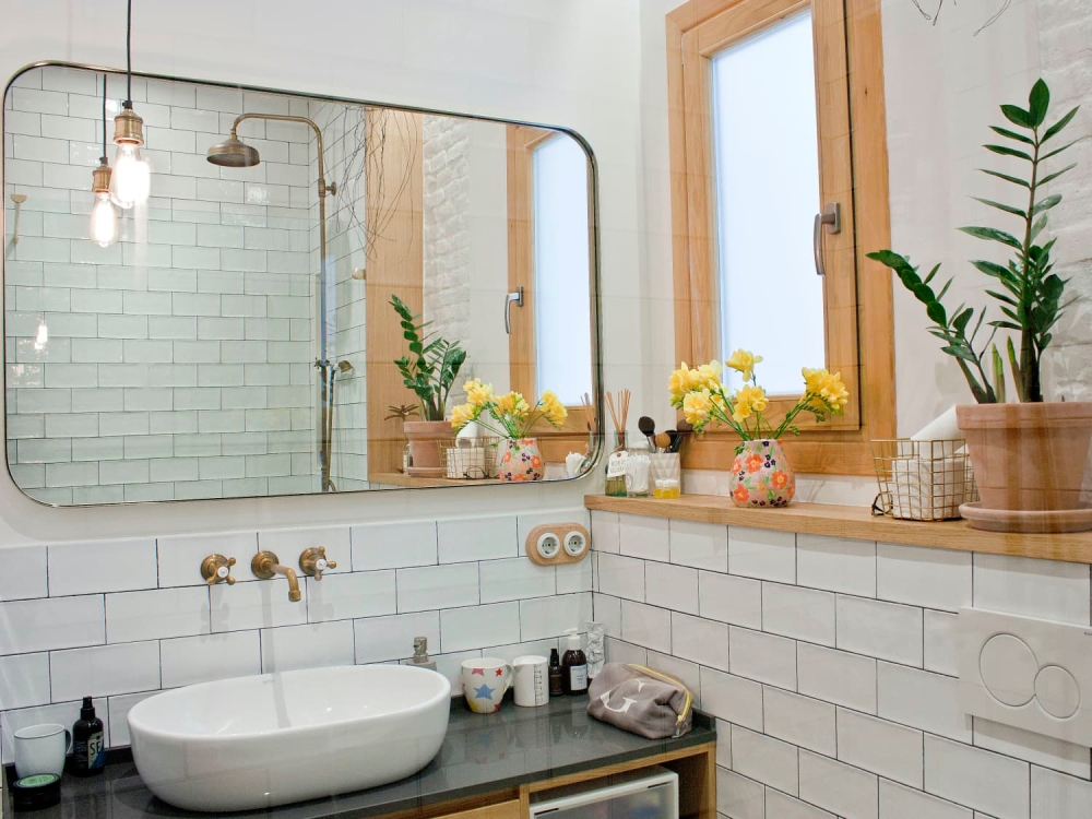 Mẫu thiết kế nội thất căn hộ 80m² 3 phòng ngủ cho phòng tắm