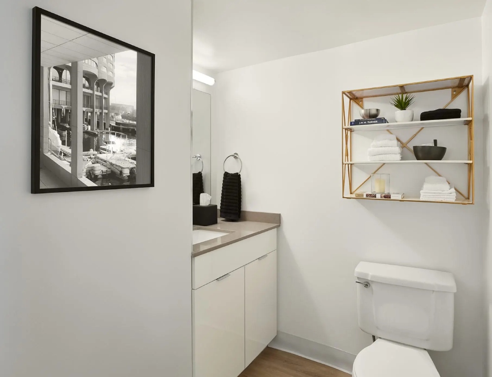 Mẫu thiết kế nội thất căn hộ 80m² 3 phòng ngủ cho phòng tắm