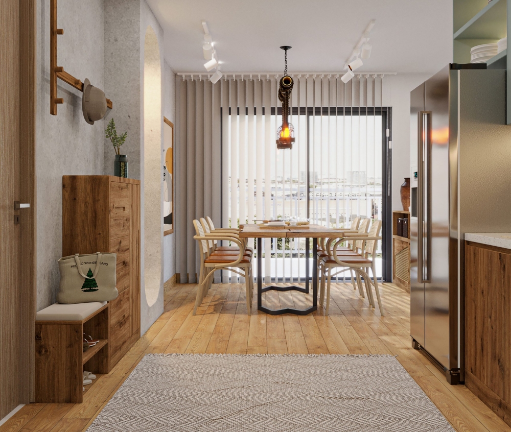 Các mẫu thiết kế nội thất căn hộ chung cư 65m² theo phong cách