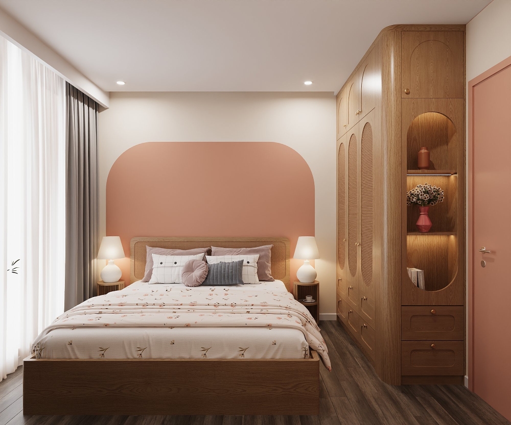 Thiết kế nội thất chung cư 100m² cho phòng ngủ master